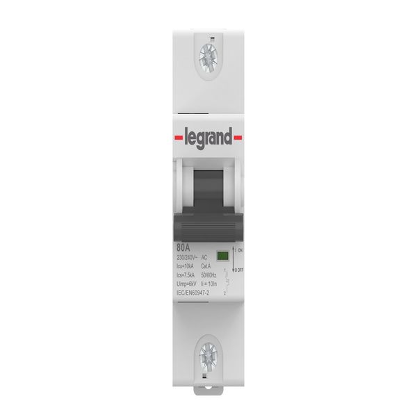 Minidisjuntor Rx2 80A Monopolar 10Ka Curva C Legrand