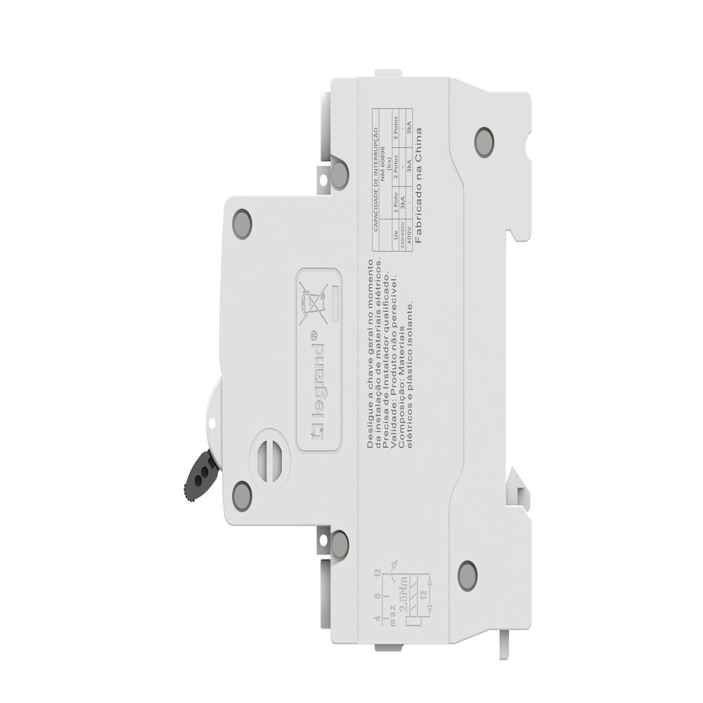 Minidisjuntor Rx2 20A Bipolar 3Ka Curva C Legrand
