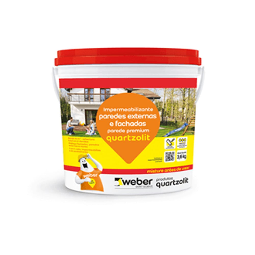 Impermeabilizante Quartzolit de parede 36Kg branco Premium 1619993