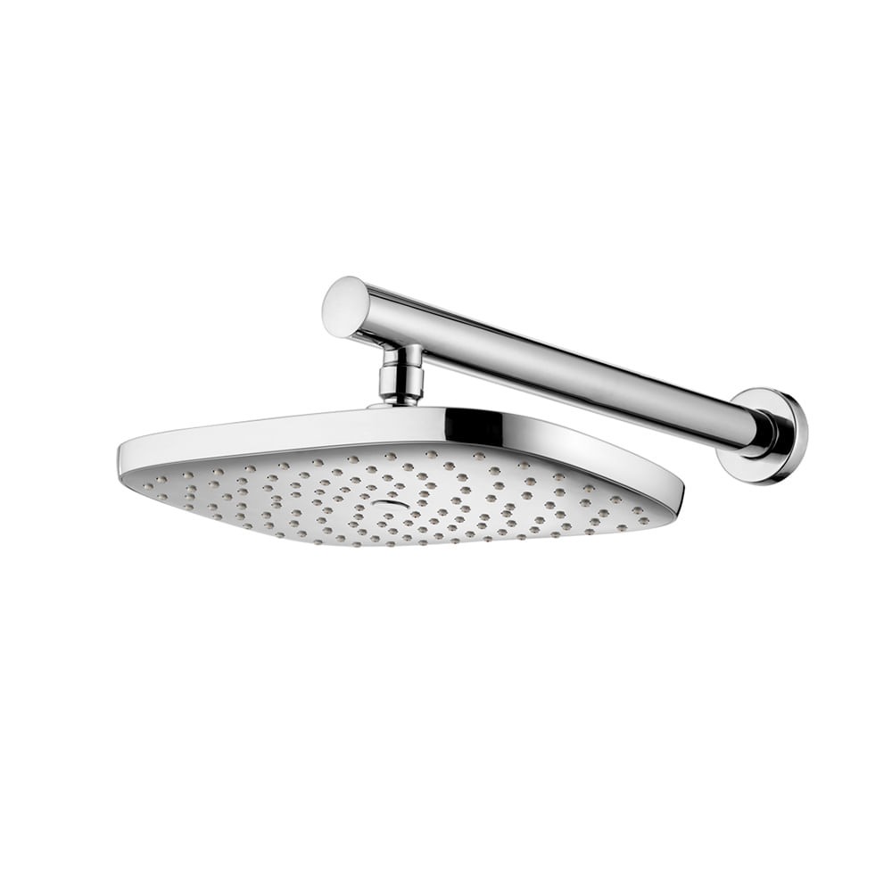 Saiba se a ducha é a melhor opção para o seu banheiro 9 Ducha fria Lorenzetti de parede quadrada Loren Clean cromada 1621688