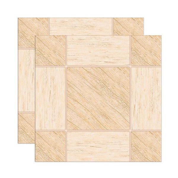 Piso Cerâmico Esmaltado 44,75x44,75cm Caixa com 2 m² Brilhante Extra Bege Imbuia Claro Formigres
