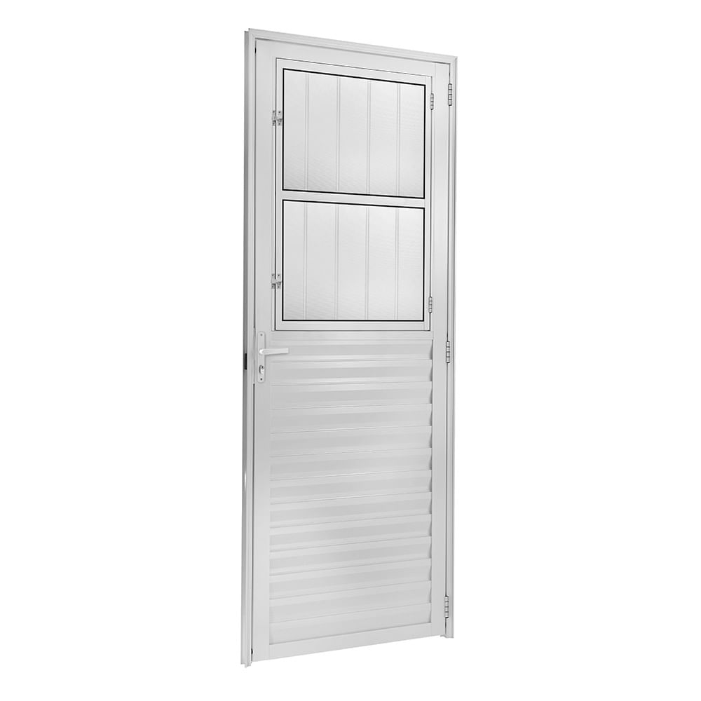 Porta Postigo Esquerda Vmb 210x80 Branco Fortsul Esquadrisul