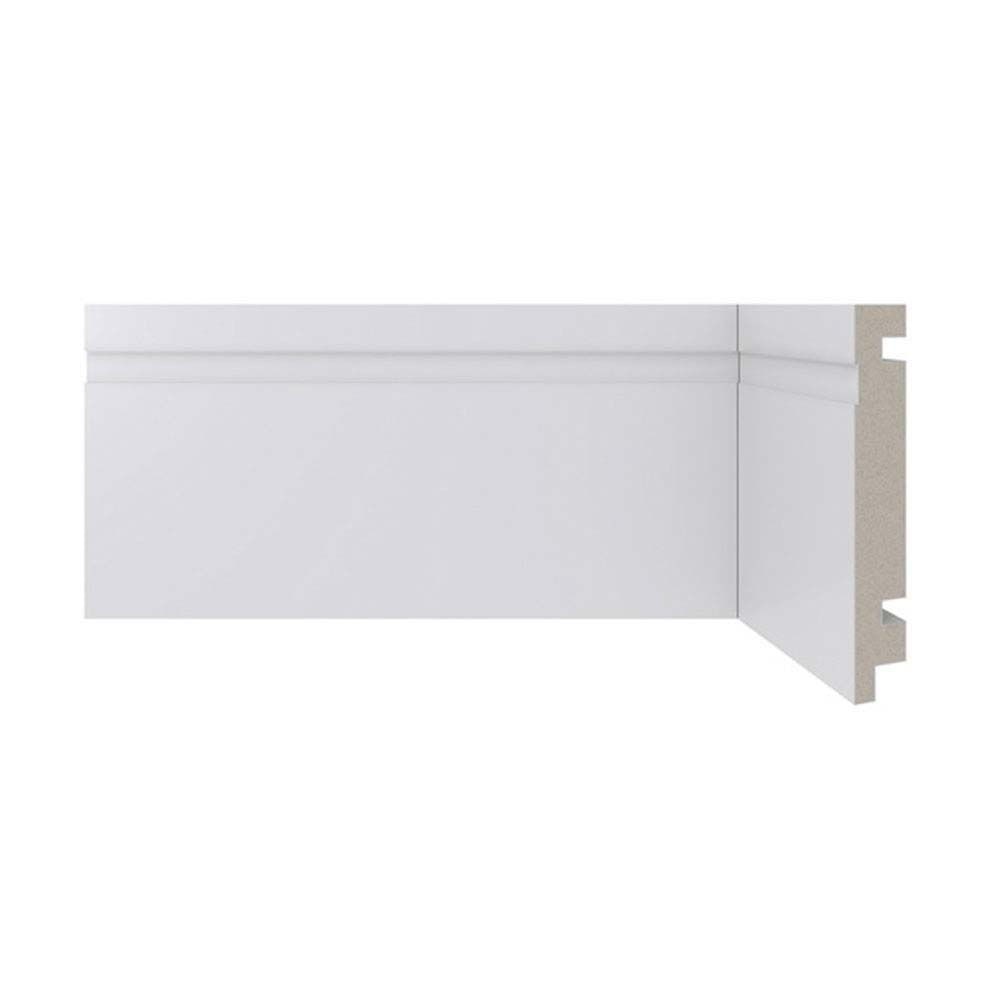 O que é sanca de gesso e qual é o principal uso? 9 Rodape 10cm Moderna 24 metros por caixa branco Santa Luzia