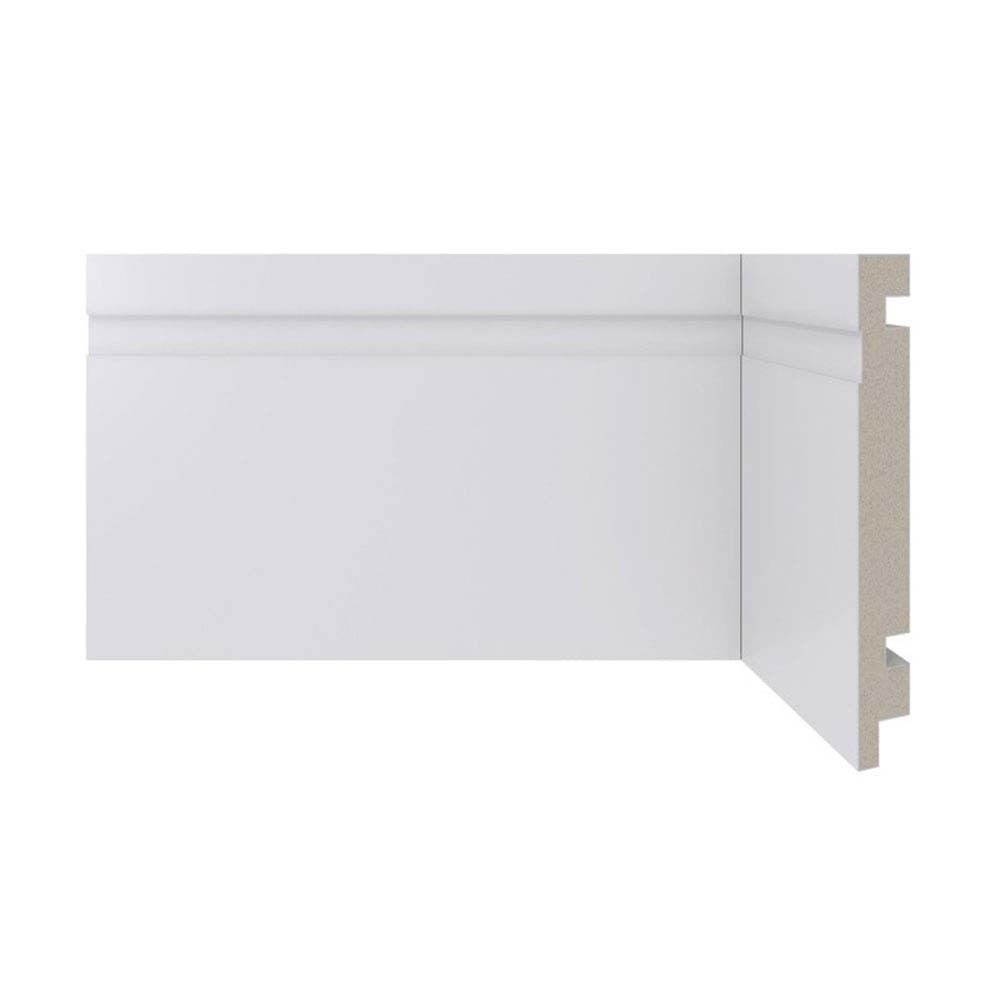 Rodape 15cm Moderna 24 metros por caixa branco Santa Luzia