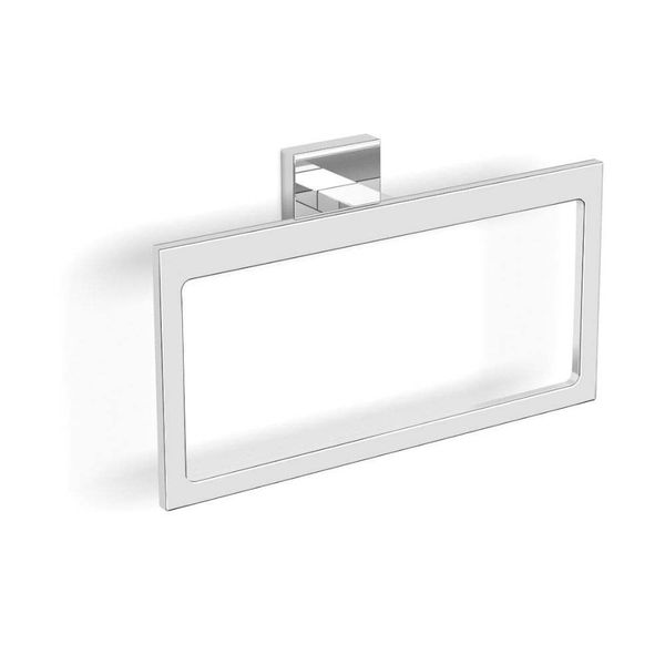 Porta Toalha de Rosto Alterna Block 21cm Cromado