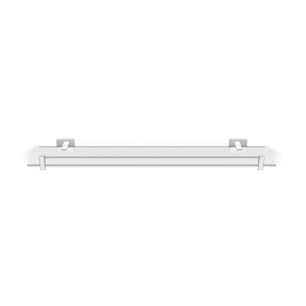 Prateleira cromada de vidro 60cm Block Alterna