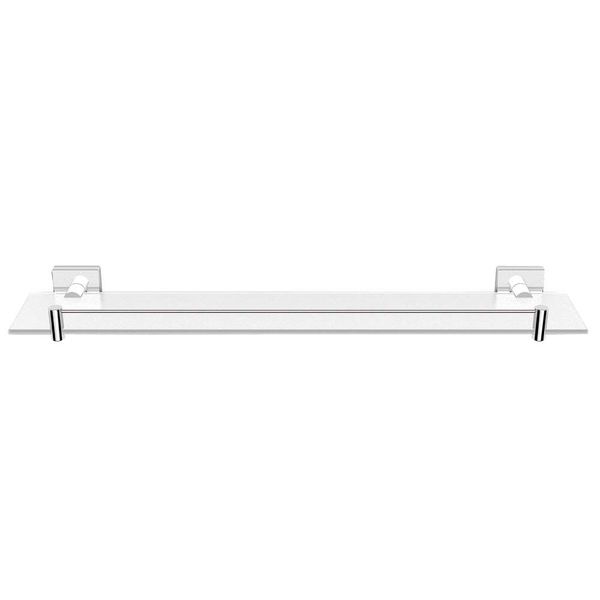 Prateleira cromada com base de vidro grade R-Line Alterna