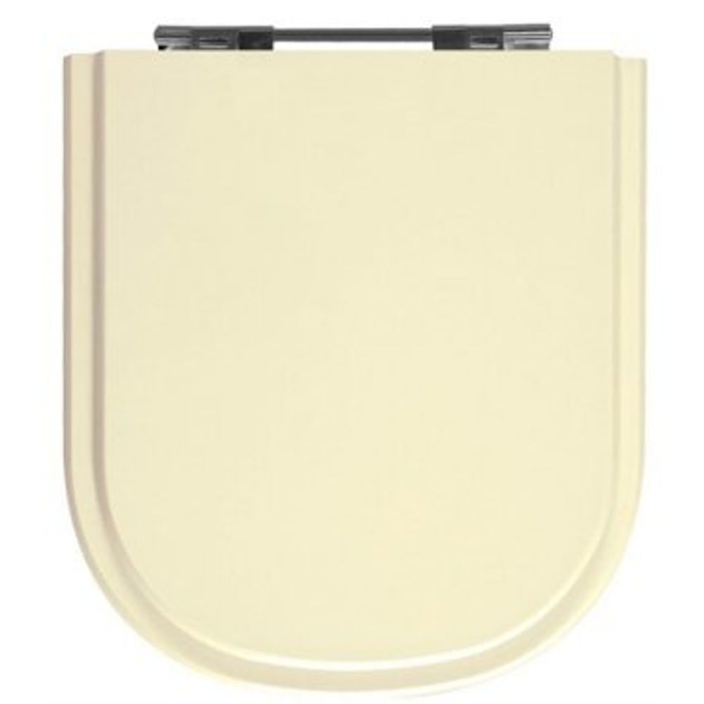 Assento Sanitário Modelo Vogue Plus em MDF Laqueado Creme Alterna
