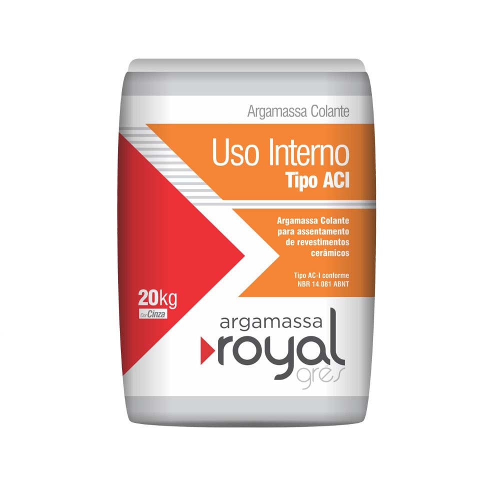 Argamassa de uso interno ACI 20kg cinza Royal Gres