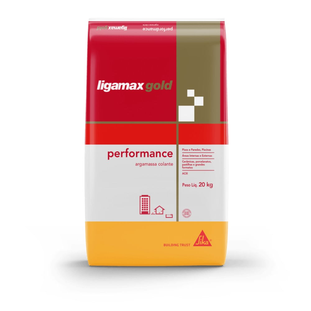 Argamassa ACIII Porcelanato Externo Cinza 20kg Ligamax