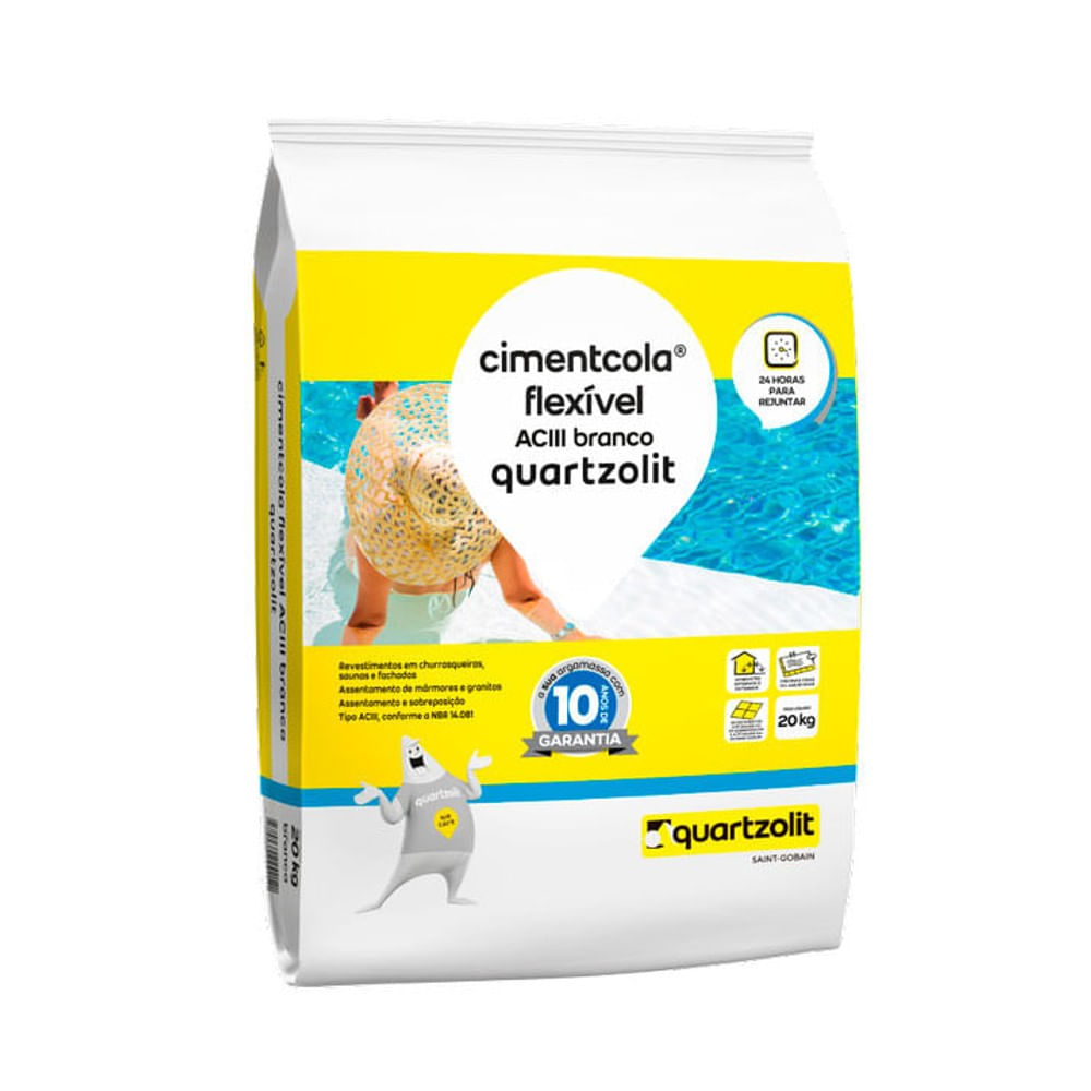 Cronograma de obra: o que é e qual a importância? 1 Argamassa Quartzolit Cimentcola Flexvel AC3 para uso Interno e Externo 20kg Branco 1643983