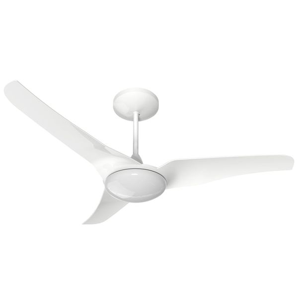 Ventilador de Teto LED 4000K Slim c/ Controle 3 Pás 127V 130W Branco Aliseu