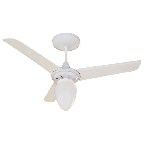 Ventilador de Teto Iceberg 3 Pás 127V 130W Controle Parede Branco Aliseu
