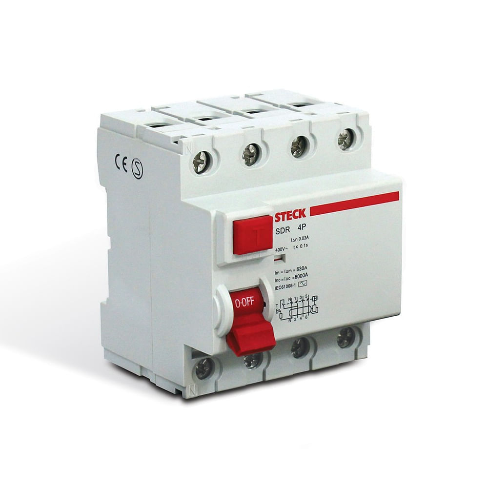 Interruptor Diferencial 80a 4p 30ma Steck