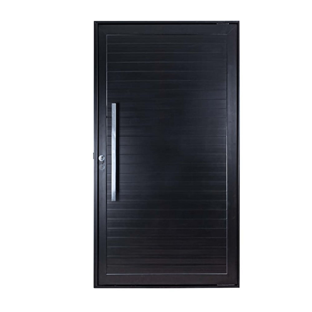 Porta Lambril Pivotante Com Puxador Direita 220x100 Preto Topsul Esquadrisul