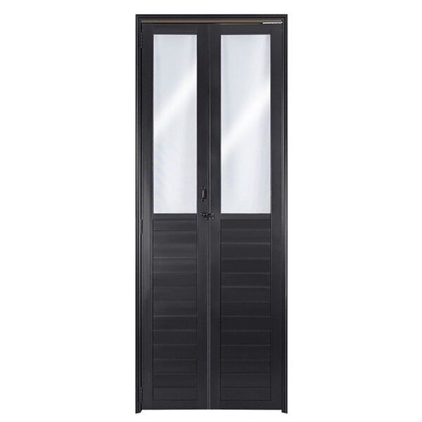Porta Lambril Camarão Com Visor Esquerda 210x70 Preto Topsul Esquadrisul