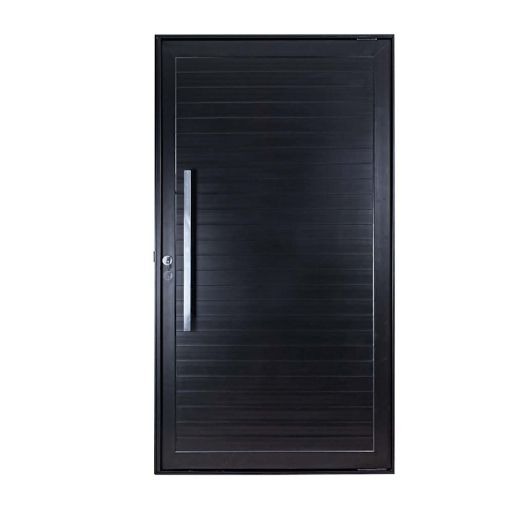 Porta Lambril Pivotante Com Puxador Esquerda 220x120 Preto Topsul Esquadrisul
