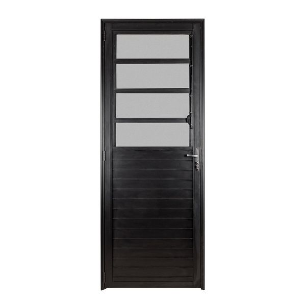 Porta Basculante Esquerda Vmbor 210x90 Preto Topsul Esquadrisul