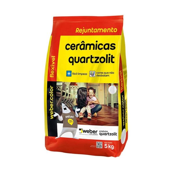 Rejunte Cerâmicas Branco 5KG Quartzolit