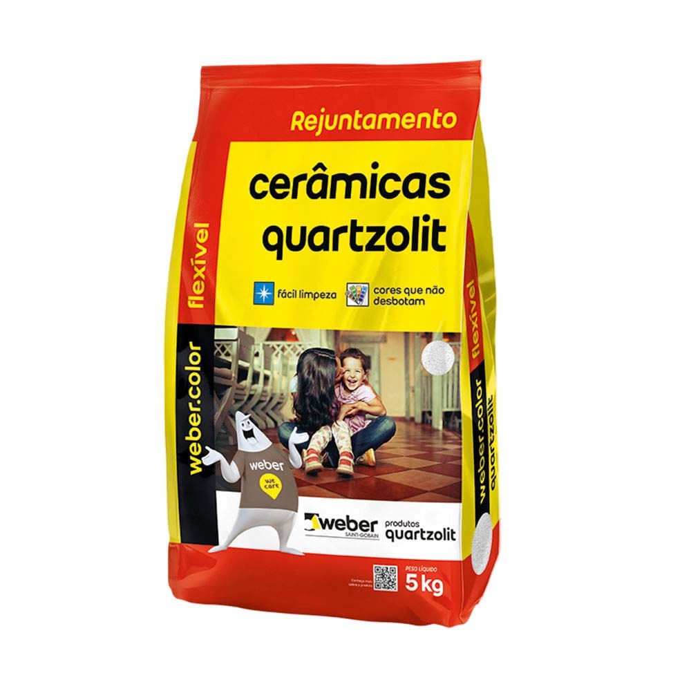 Rejunte Cerâmicas Cinza Outono 5KG Quartzolit