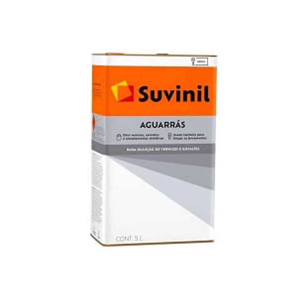 Solvente Águarrás Premium Para Diluição Ou Limpeza Incolor 5L Suvinil