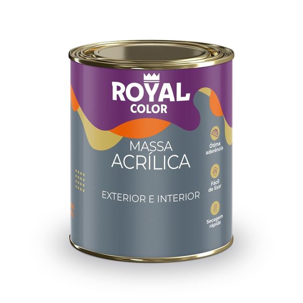 Massa Acrilica Branca 1,25kg Royal Color