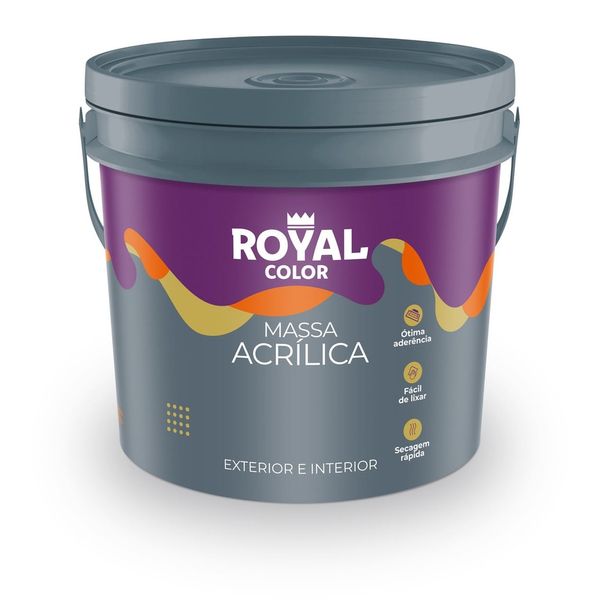 Massa Acrilica Branca 25kg Royal Color