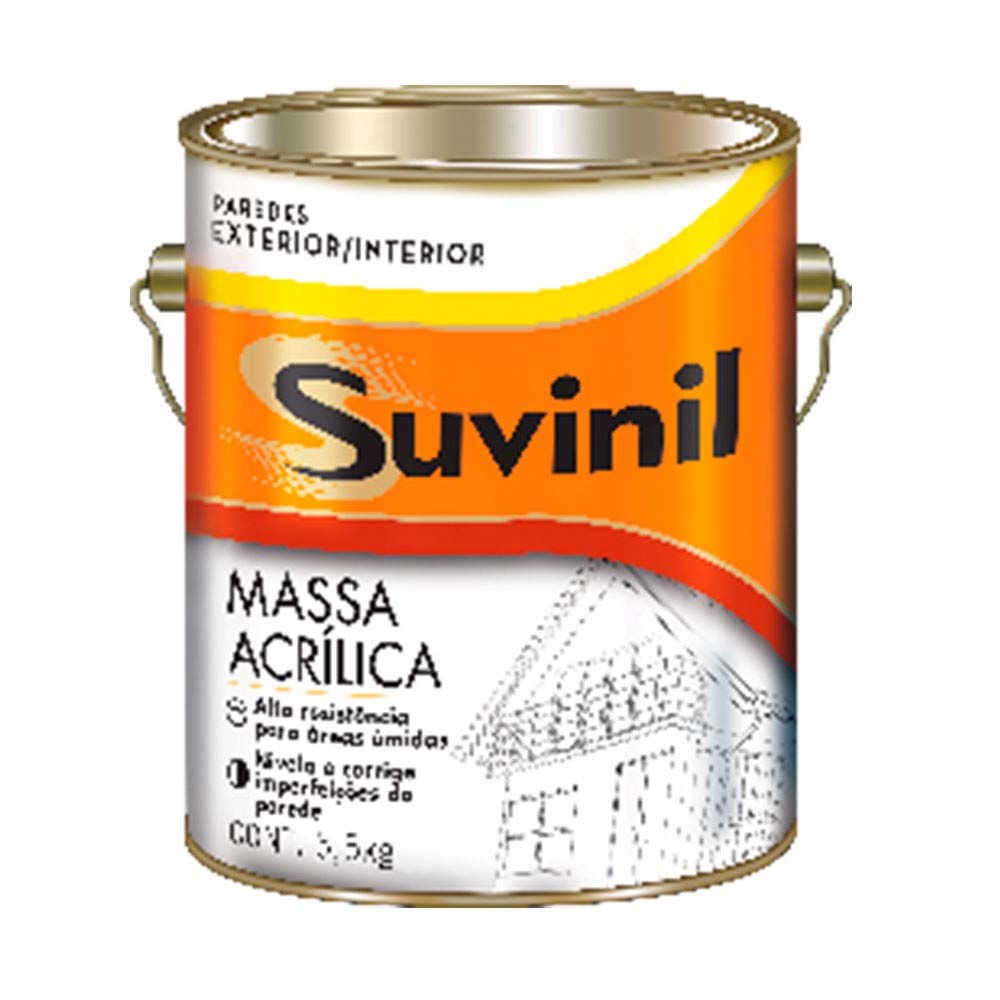 Massa acrilica 36 litros branco Suvinil