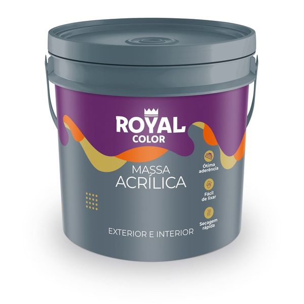 Massa Acrilica Branca 5kg Royal Color