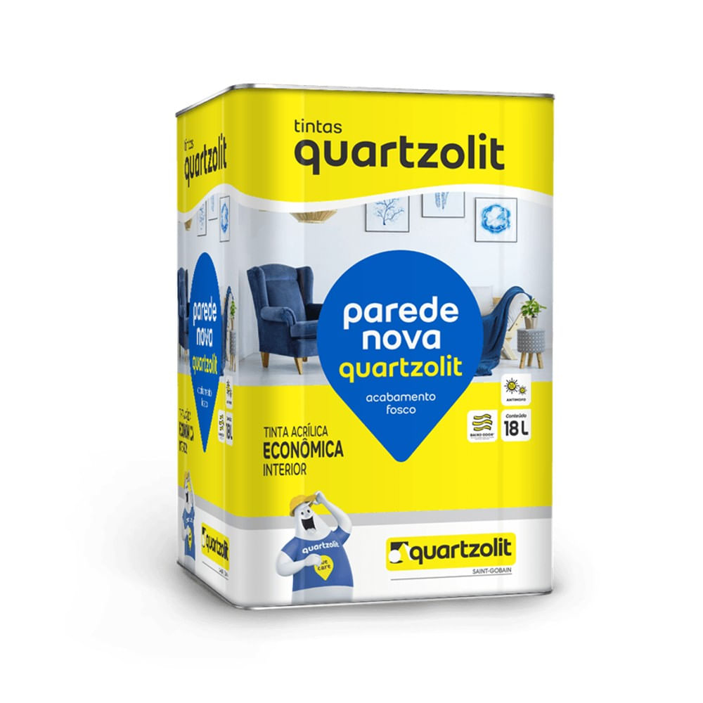 Tinta Acrilica Nova Eco p Parede 18L Areia Quartzolit 1826867