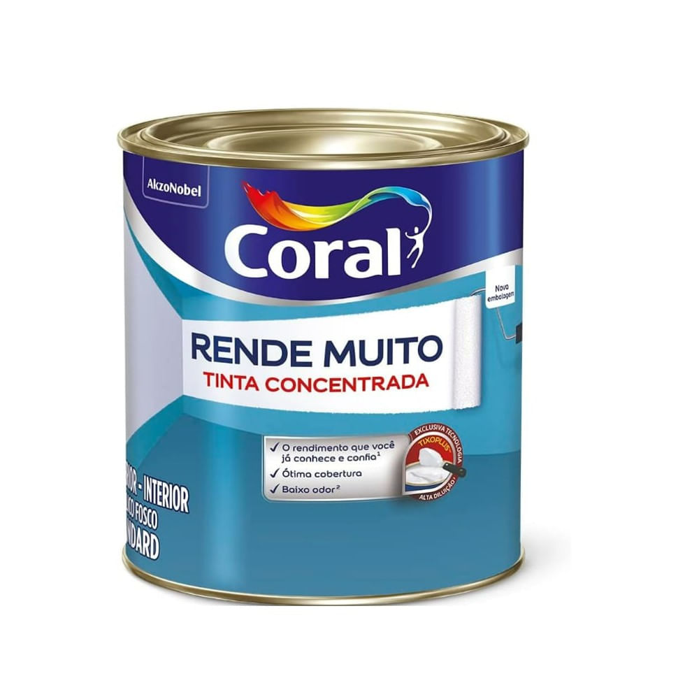 Tintas antimofo: quais as vantagens e como aplicar 5 Tinta Acrilica Standard Concentrada Acabamento Fosco Rende Muito Branco Interior E Exterior 900ml