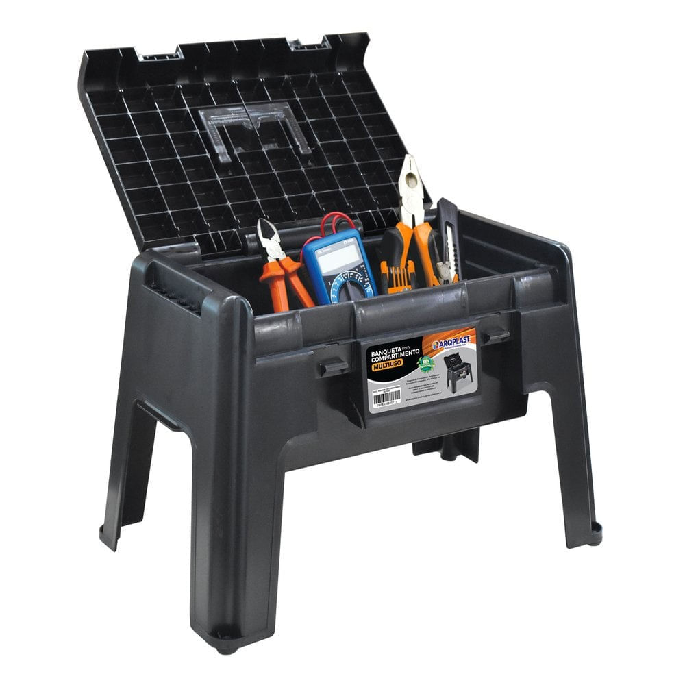 Banqueta Com Compartimento Multiuso Arqplast