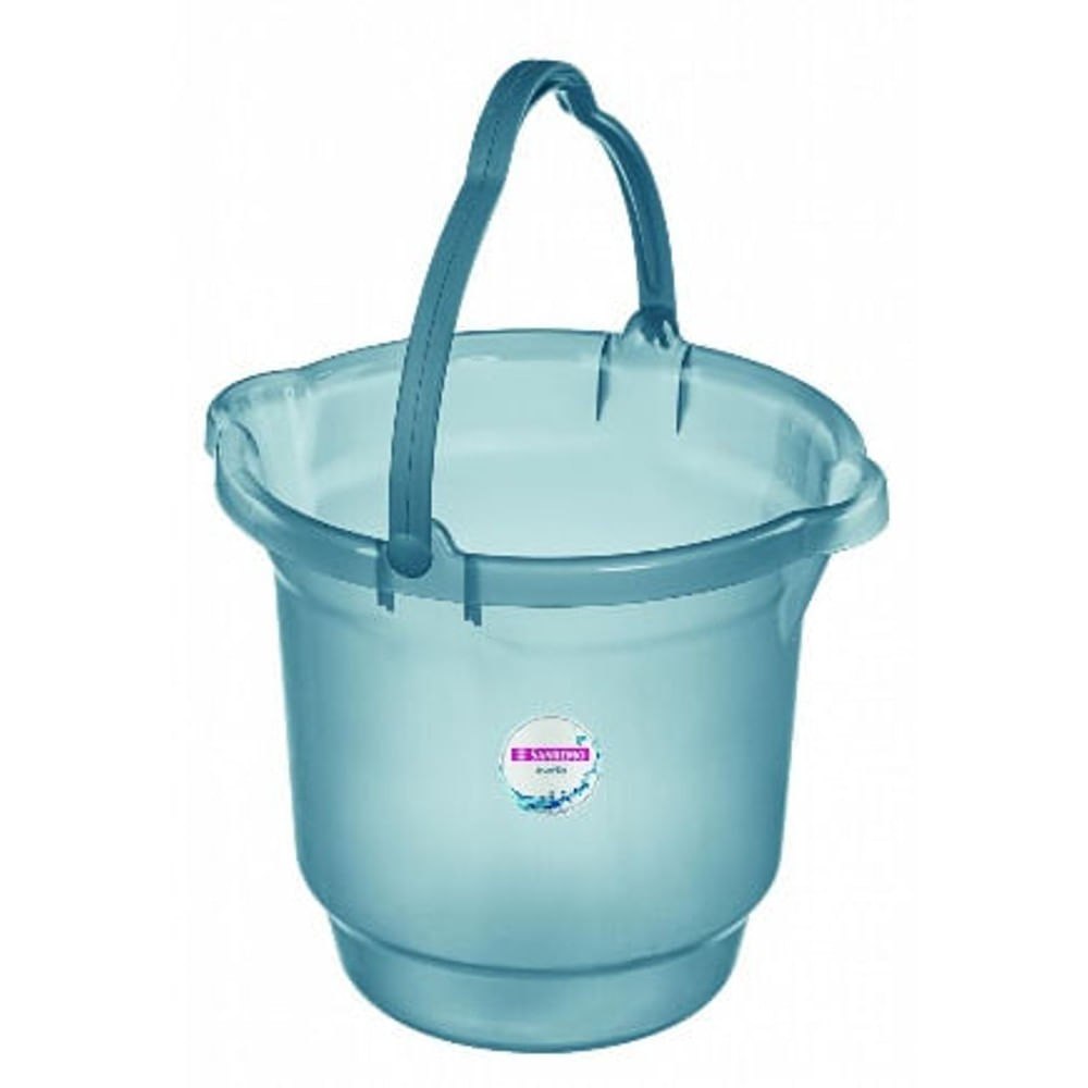 Balde Plástico 15 Litros Azul Sanremo
