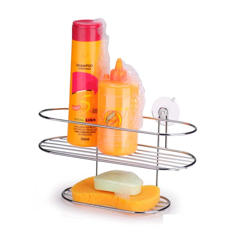 Porta Shampoo Cantoneira Arthi com Ventosas