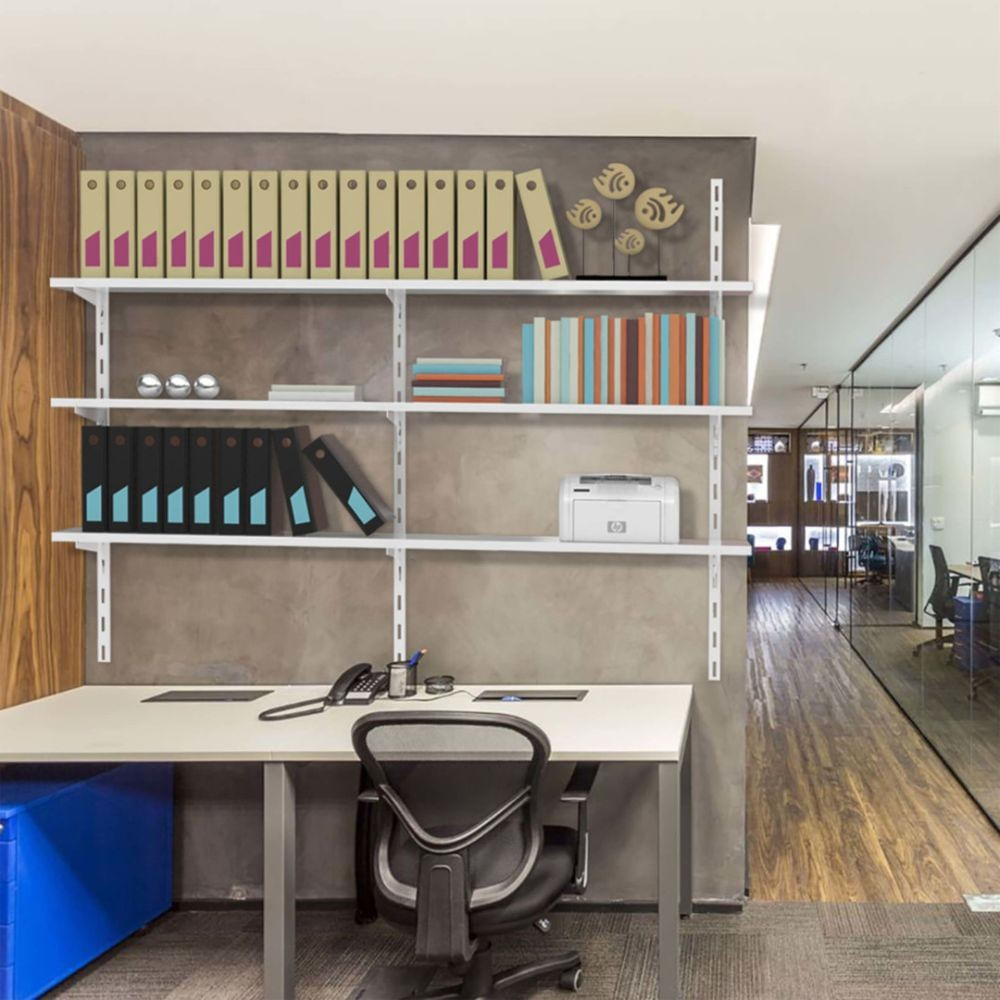 Como escolher suporte para TV: 5 dicas para não errar 7 Suporte para Trilho Simples Encaixe Brasforma STSB30B Branco 1731173 1