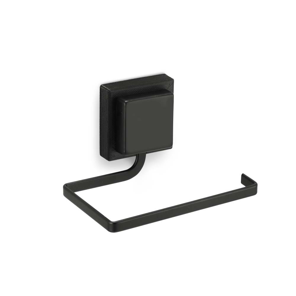 Porta Papel Higiênico Piatina Black Adesivo Arthi