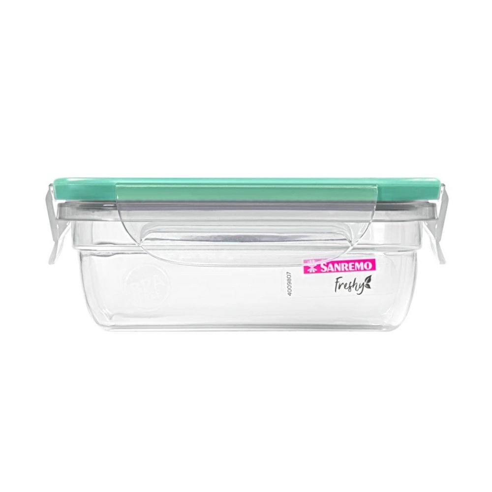 Pote Plástico Hermético com Travas 330ml Verde Sanremo