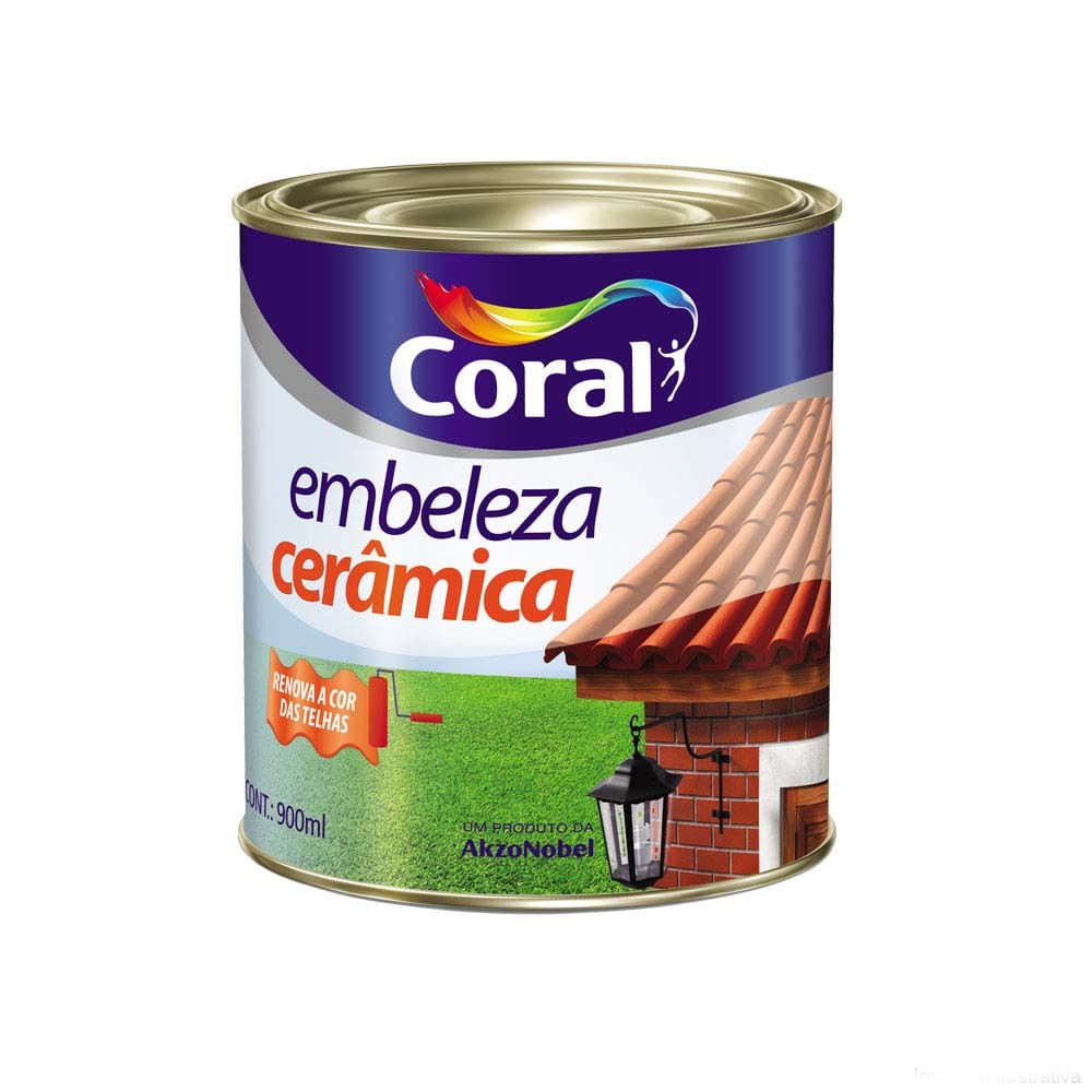 Tinta Esmalte Sintético Embeleza Cerâmica Incolor Brilhante 900ml Coral