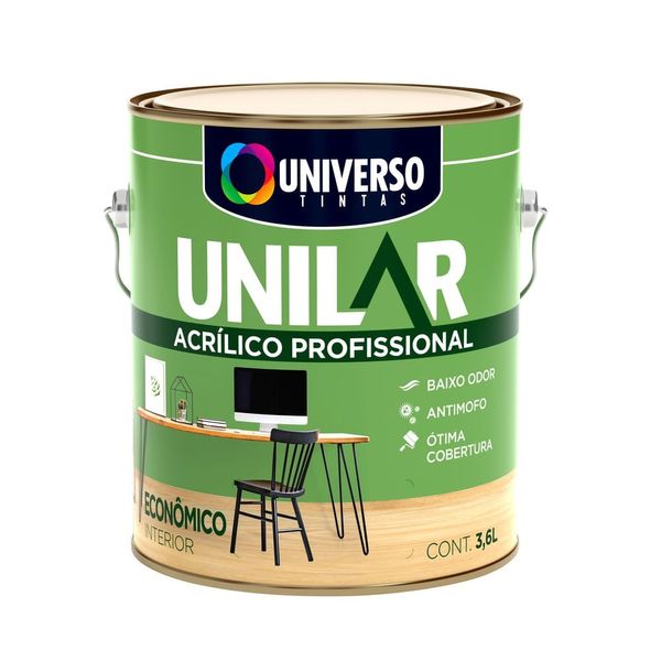 Tinta Acrílica Unilar Profissional Interior Inspiração Fosco 3,6l Universo Tintas