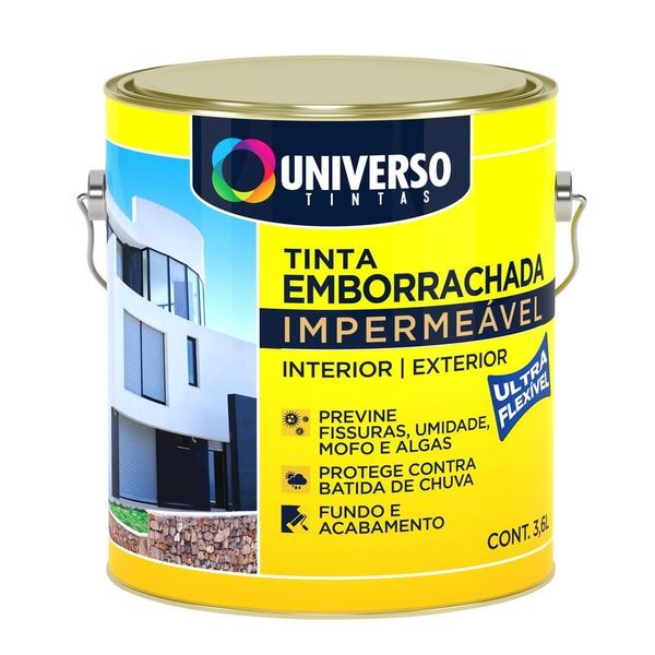 Tinta Emborrachada Externa Cinza Elefante Fosco 3,6l Universo Tintas
