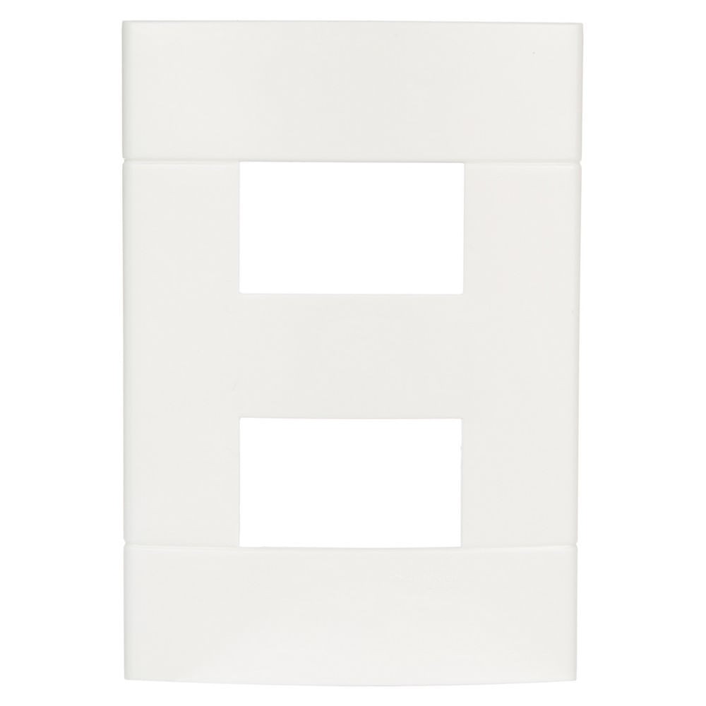 Placa 4x2 2 Postos Separados Branco Lunare Schneider
