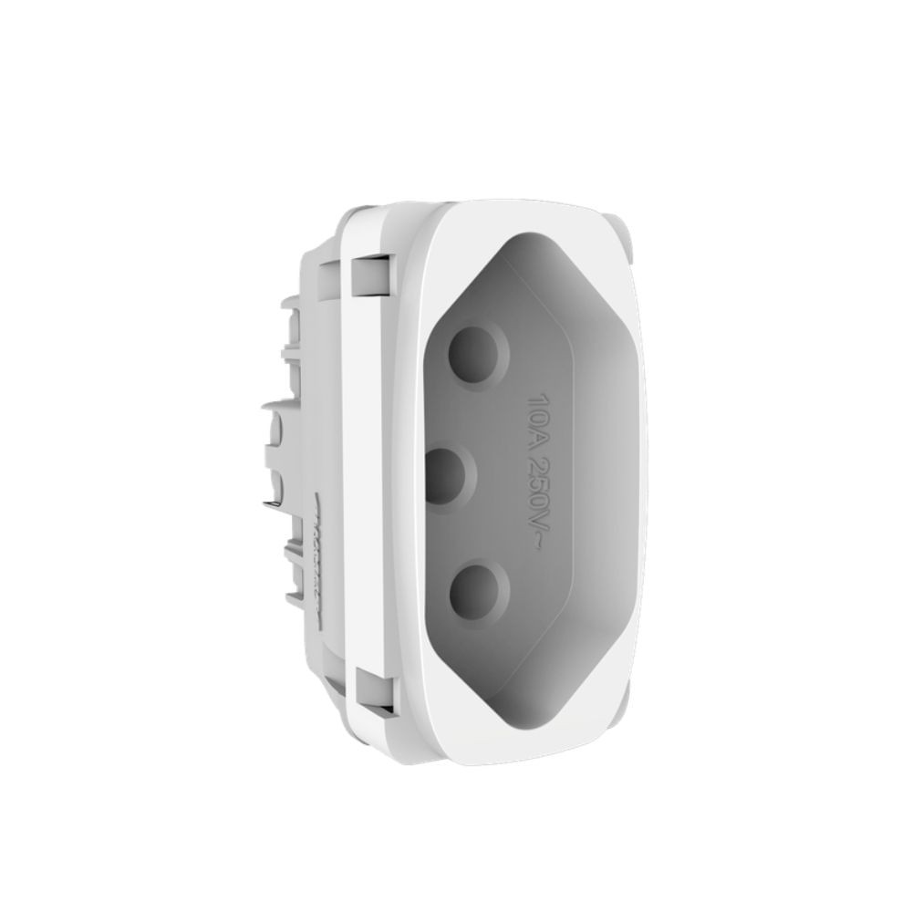 Tomada 2P T 10a Gracia Branco Alumbra
