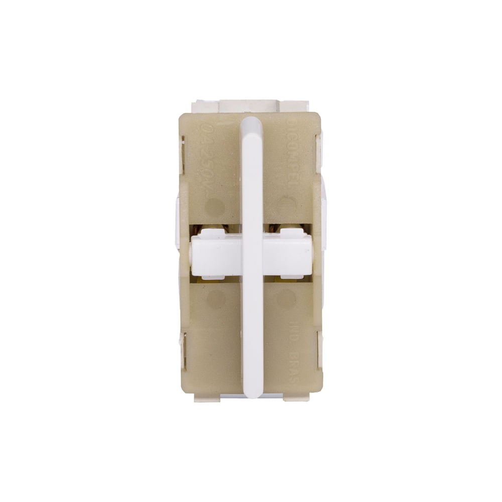 Módulo 1 Interruptor Bipolar Simples Branco Novara Dicompel