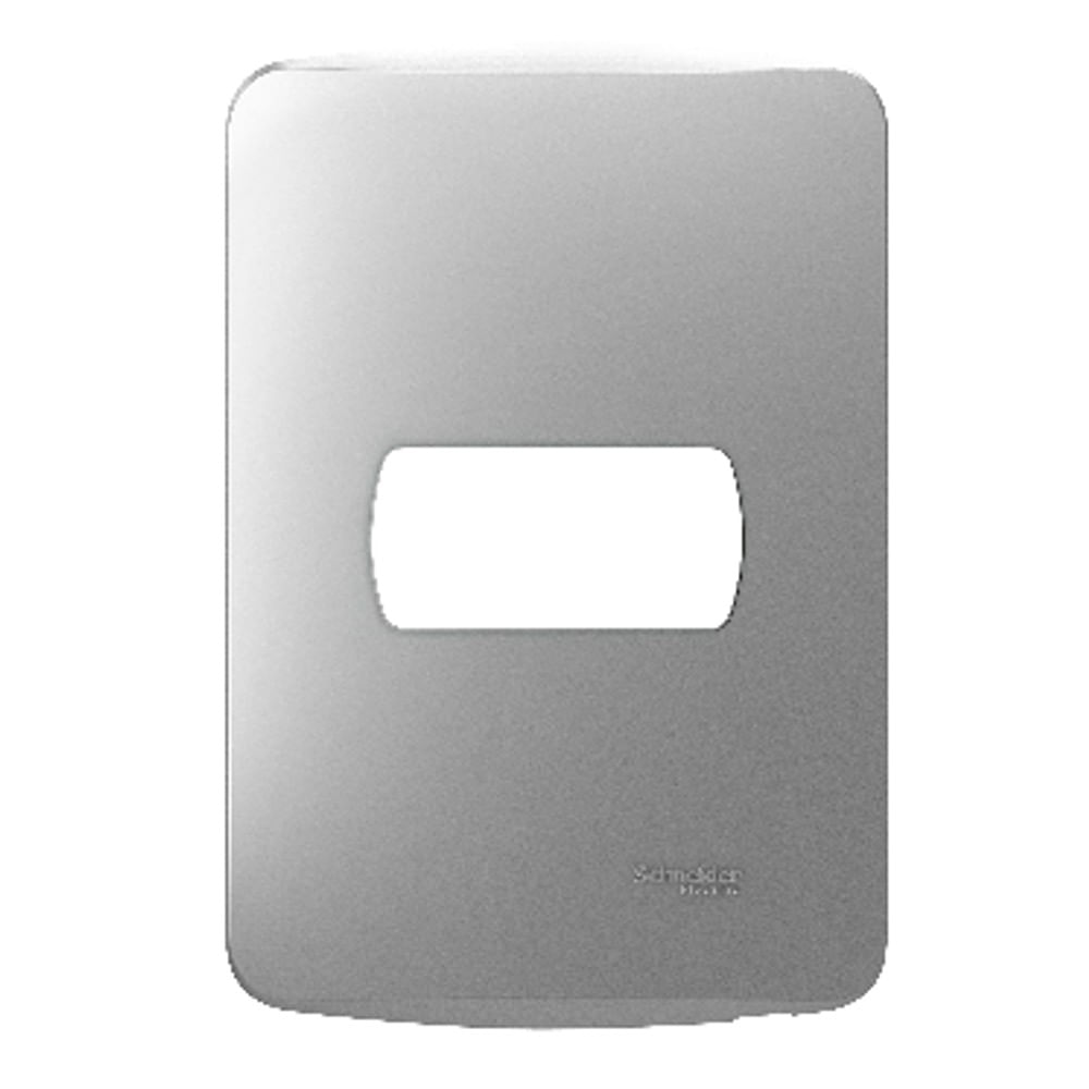 Placa 4x2 1 Posto Com Suporte Alumínio Miluz Colors Schneider
