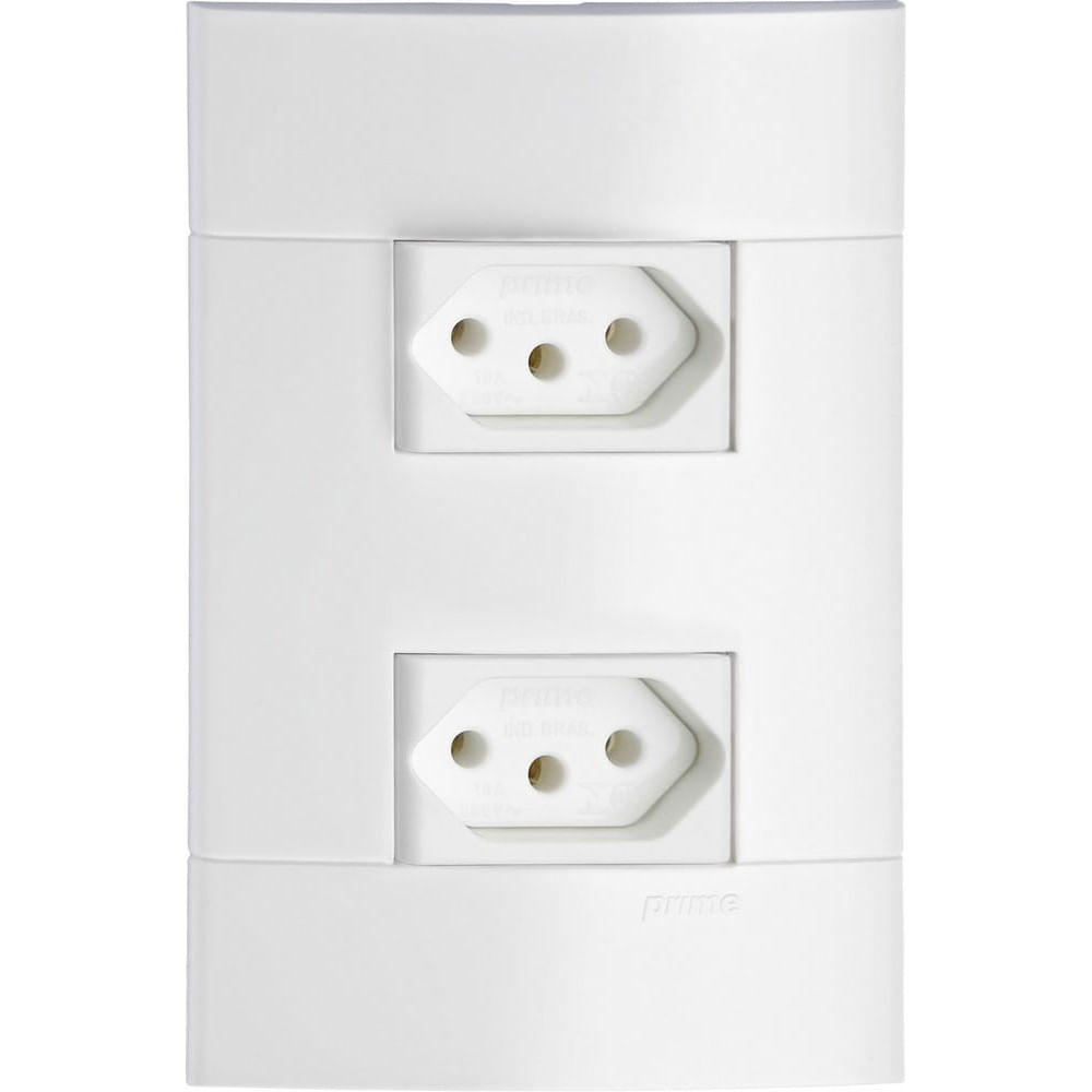 Conjunto 2 Tomadas 2p T 10a 250v Branco Lunare Schneider