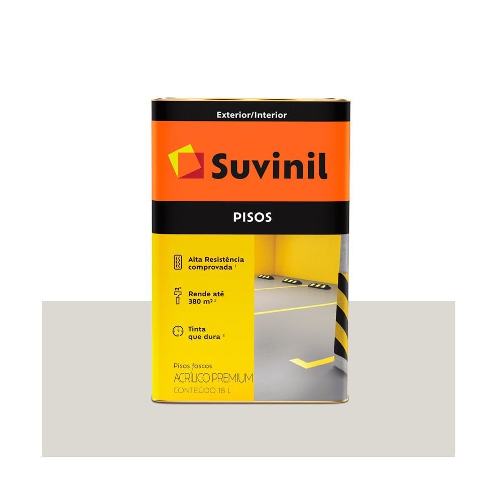 Tinta para Piso Branco Fosco 18l Suvinil