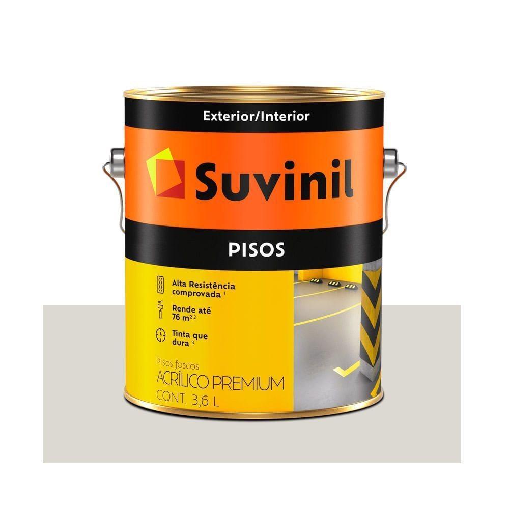 Tinta para Piso Branco Fosco 3,6l Suvinil