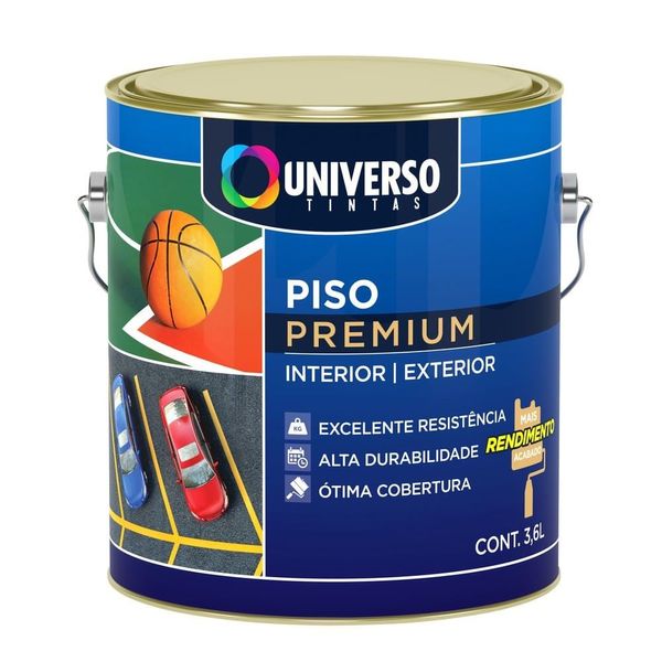 Tinta para Piso Castanho Fosco 3,6l Universo Tintas