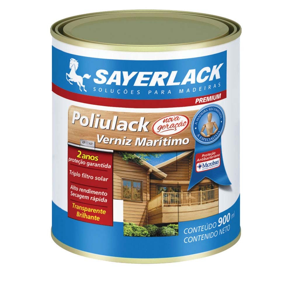 Verniz Filtro Solar Poliulack para Madeira Incolor Brilhante 3,6l Sayerlack