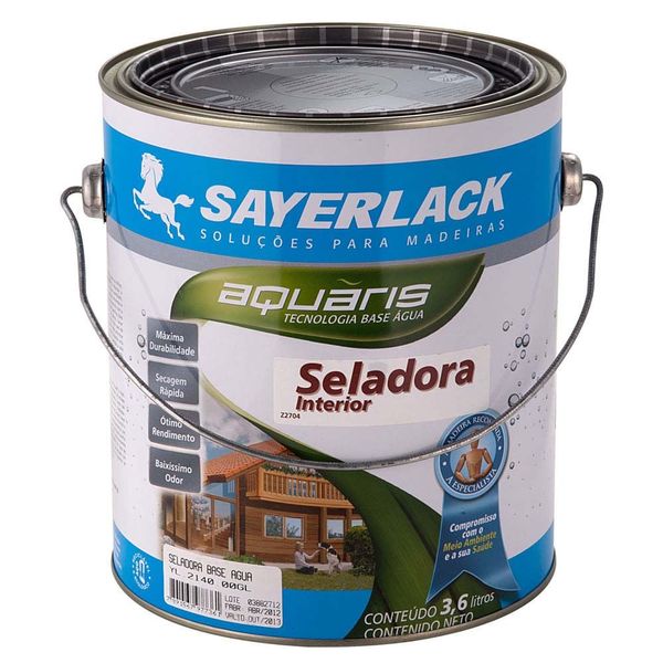 Seladora para Madeira Base Água Incolor 3,6l Sayerlack